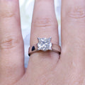 1.25CT CE Princess Cut Diamond Engagement Ring | DR455