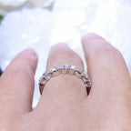14K White Gold Round Diamond Wedding Band – 0.32CT | YKR01499WG
