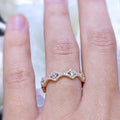 18K Rose Gold Round Diamond Eternity Stackable Ring – 1.00CT | WB413