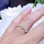 18K Rose Gold Round Diamond Eternity Stackable Ring – 1.00CT | WB413