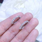 14KT White Gold Diamond Hoop Earrings – 1.10CT Total Diamond Weight | DIER148
