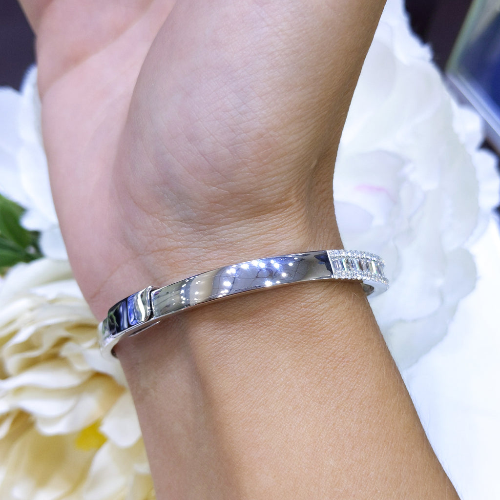 3.18CT Diamond Bangle in 14K White Gold PJB5424WG