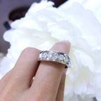 14K White Gold Round Diamond Band – 2.00CT G-H/SI | WB173