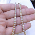 12.49ct Diamond Tennis Necklace in 14K Yellow Gold PJN5287