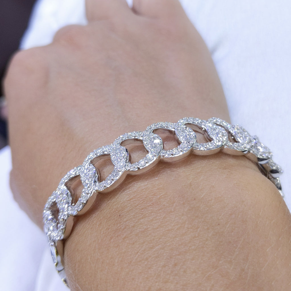 3.17CT Diamond Bangle in 14K White Gold PJB5399WG