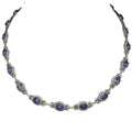 14K White Gold Tanzanite & Diamond Necklace – 15.50ct Tanzanite, 7.00ct Diamonds CDN005 ZTJJ