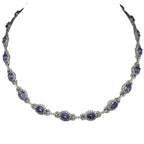 14K White Gold Tanzanite & Diamond Necklace – 15.50ct Tanzanite, 7.00ct Diamonds CDN005 ZTJJ