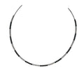 18K White Gold Black & White Diamond Station Necklace – 1.35ct Diamonds DN0075 ITGJ