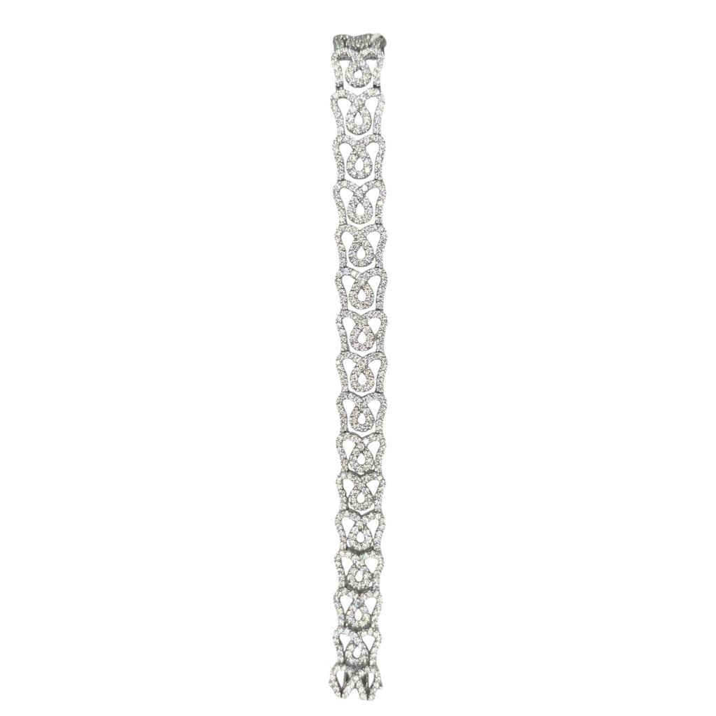 18K White Gold Diamond Bracelet – 11.00ct DB079 ZTJJ