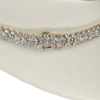 14K Yellow Gold  Diamond Tennis Necklace