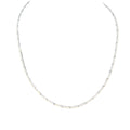 18K White Gold Diamond Tennis Necklace – 4.85 CT Diamonds, 16.5 Inches DN0081 GEJJ
