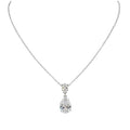 14K White Gold Lab-Grown Diamond Pendant Necklace – 3.55ct  IGJJ