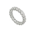 14K White Gold 3.53ct Round Diamond Eternity Band Ring WB203 GJJJ