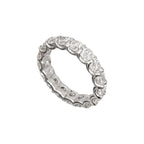 14K White Gold 3.17CT Round Diamond Eternity Band Ring WB035 ILJJ