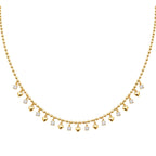 14K Yellow Gold Diamond Necklace – 0.68 CT, 14–17” Adjustable KVN00335-001