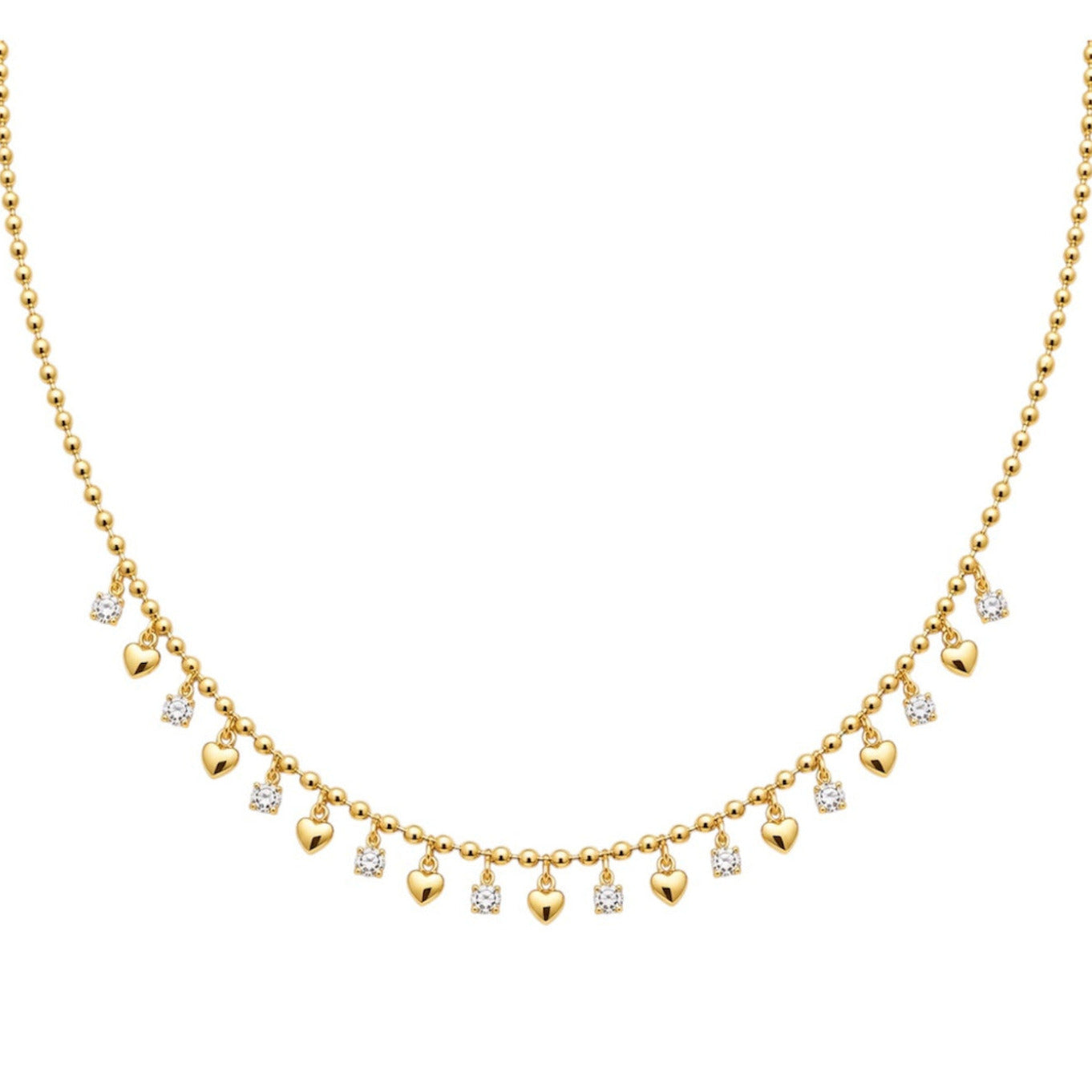 14K Yellow Gold Diamond Necklace – 0.68 CT, 14–17” Adjustable KVN00335-001