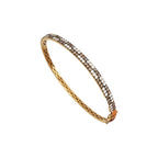 18K Yellow Gold Diamond Bangle Bracelet – 1.76 CT DB031 IZJJ