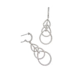 14K White Gold Diamond Earrings — 4.07CT PJE4572-005