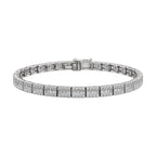 14K White Gold Diamond Bracelet – 3.77 CT DB084 GISJ