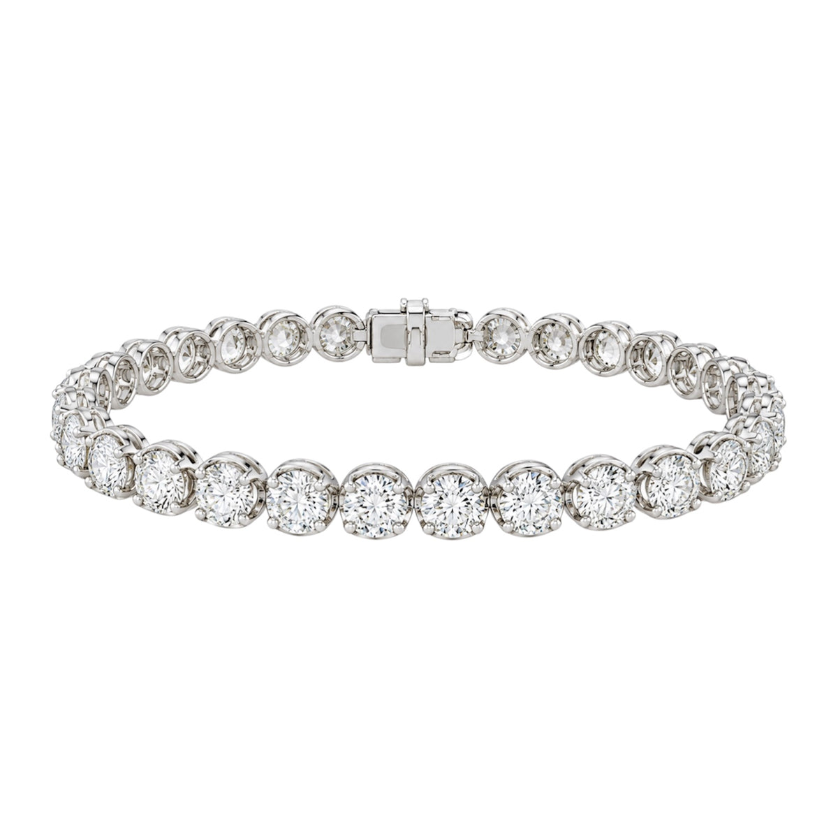 14K White Gold Diamond Bracelet – 6.10 CT DB0069 AJJJ