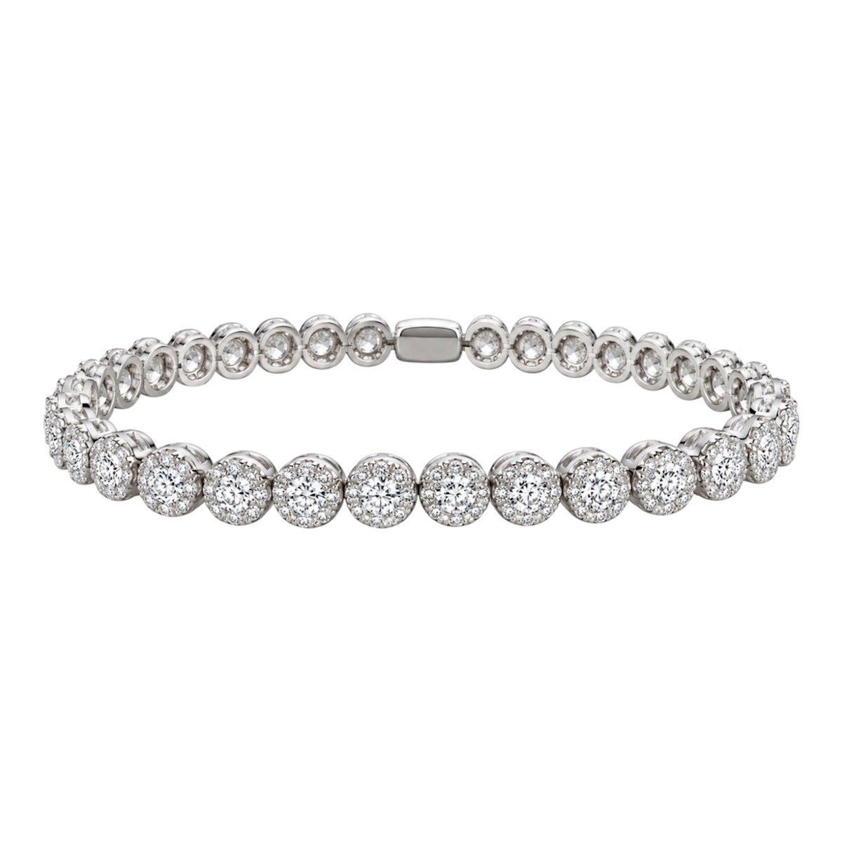 18K White Gold Diamond Bracelet – 5.20 CT  DB0016 NZGJ