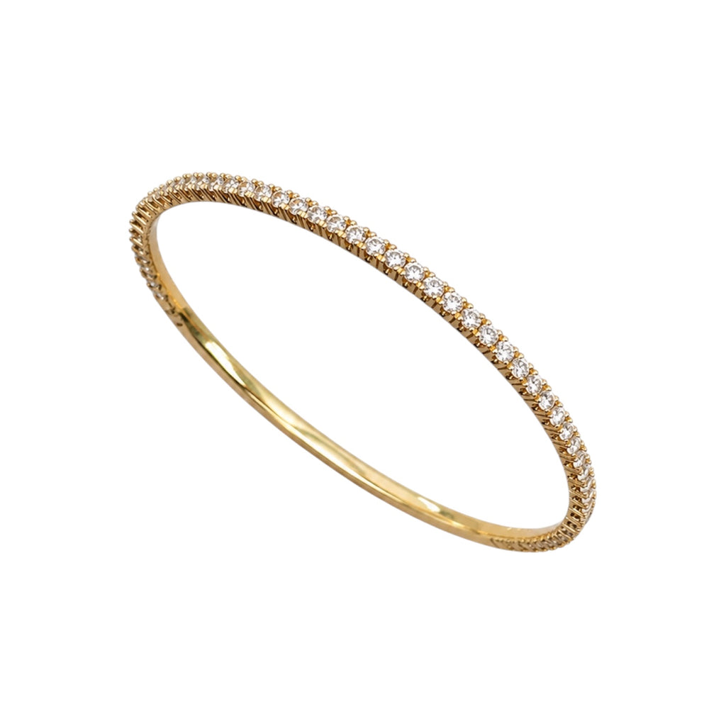 14K Yellow Gold Diamond Bangle Bracelet – 2.80 CT DB0079 GJJJ