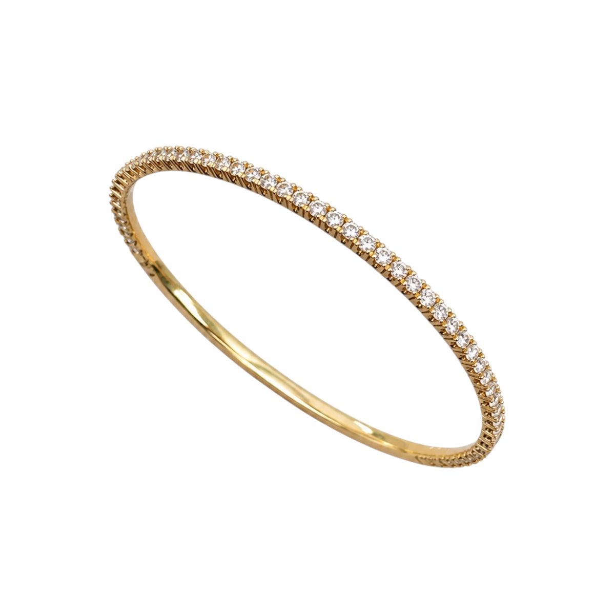 14K Yellow Gold Diamond Bangle Bracelet – 2.80 CT DB0079 GJJJ