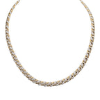 18K Two-Tone Gold Diamond Cuban Chain – 2.67CT CC4219-3