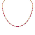 14K Yellow Gold Ruby & Diamond Necklace — 3.43 CT Ruby, 2.20 CT Diamonds PJN5293-RA1-007