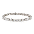 14K White Gold 9.26 Ct Natural Diamond Tennis Bracelet – 8 Inches