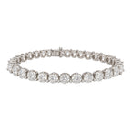 14K White Gold 9.26 Ct Natural Diamond Tennis Bracelet – 8 Inches