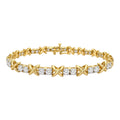 14K Yellow Gold 3.20 Ct Diamond Bracelet