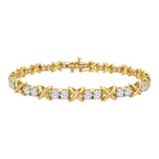 14K Yellow Gold 3.20 Ct Diamond Bracelet