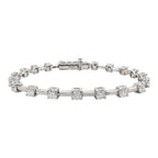 14K White Gold 3.04CT Diamond Bracelet