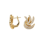 14K Yellow Gold 0.93 Ct Diamond Earrings