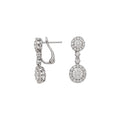14K White Gold 2.00CT Diamond Earrings