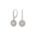 18K White Gold 1.68 Ct Total Diamond Earrings