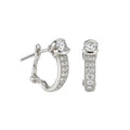 14K White Gold 1.65 Ct Diamond Earrings