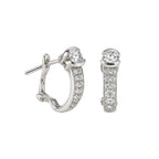 14K White Gold 1.65 Ct Diamond Earrings