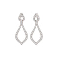 14K White Gold Diamond Earrings – 1.49 CT