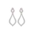 14K White Gold Diamond Earrings – 1.49 CT