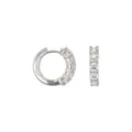 18K White Gold Diamond Earrings - 3.07 CT