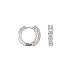 18K White Gold Diamond Earrings - 3.07 CT