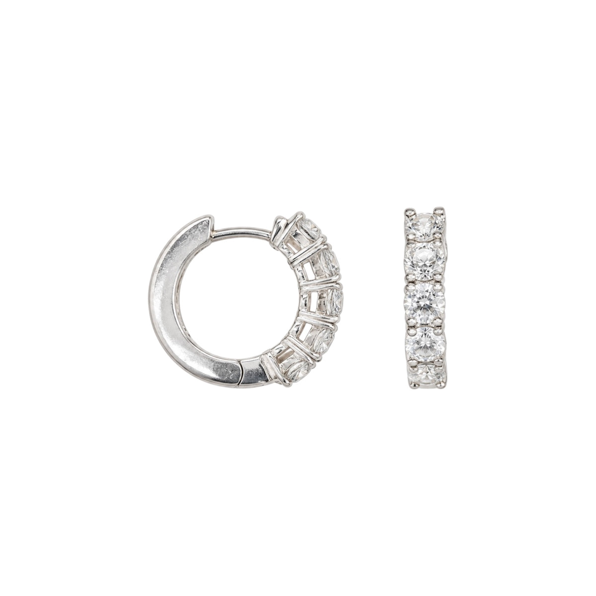 18K White Gold Diamond Earrings - 3.07 CT