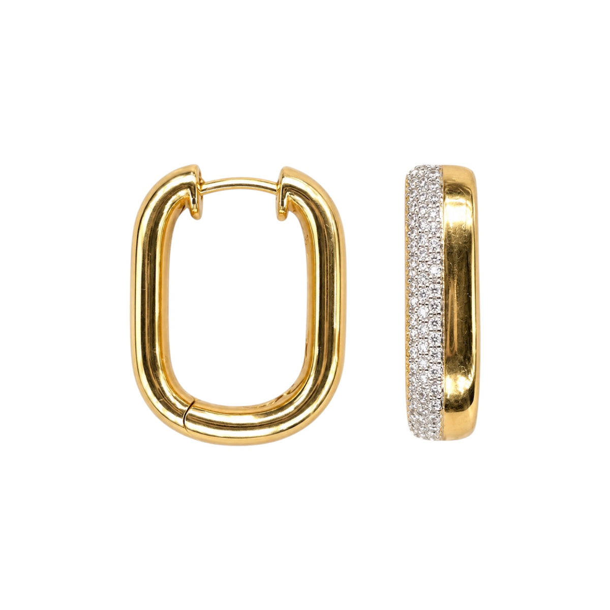 14K Yellow Gold Diamond Earrings – 0.78 CT
