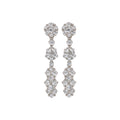 14K & 18K White Gold 2.60 Ct Diamond Earrings