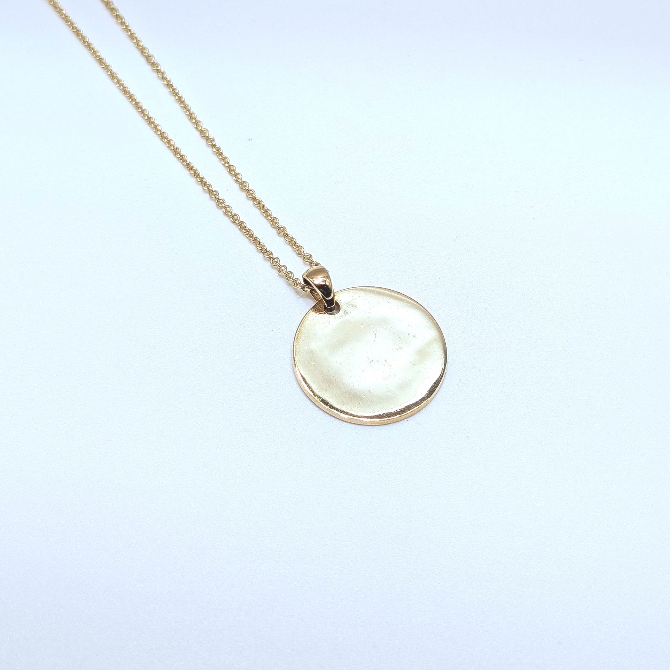 Yellow Gold Star of David "Am Yisrael Chai" Pendant. 14k Yellow Gold