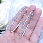 4.20CT Inside-Out Diamond Hoop Earrings (etsy image id: 2770873520)