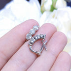 Three Diamond Stud Earring (etsy image id: 2794793219)