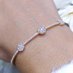0.91CT Diamond Bangle in 14K Rose Gold (etsy image id: 2795008813)